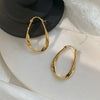 Silver Color Geometric Twisted Hoop Earrings for Women Mobius Strip Compact Earring Femininity Ear Euckle Jewelry - Image 5