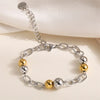 316L Stainless Steel Beads Link Chain Bracelet Bangles For Women Daily Wear Wrist Chain Jewelry Gift - Image 4