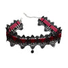 Charm Retro Black Lace Wine Red Velvet Tie Choker Black Teardrop Tassel Necklace for Women Christmas Neck Ornaments Jewelry Gift - Image 6