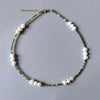 The Small Fresh Green Stone Beaded Necklace Copper Alloy Bigeville Eye Pendant Decoration Women Gilrs Birthday Gift - Image 33