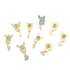 9 Pcs Cartoon Eevee Brooch Creative Jigglypuff Enamel Pin Metal Badge Jewelry Backpack Clothing Accessories Gift for Friends - Image 2