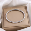 Stainless Steel Cuff Bracelet Bangles for Women Smooth Metal Openable Bracelets Jewelry Gift - Image 4