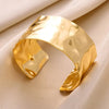 Stainless Steel Bracelet For Women Men Aesthetic Flower Leaf Bangle Opening Gold Color Geometric Bangles Bracelets Jewelry - Image 8