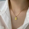 Stainless Steel Tulip Rose Pendant Necklace in Gold-Tone or Silver-Tone - Image 6