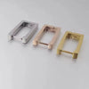 Unisex Stainless Steel Rectangular Hoop Earrings for Men Women Punk Rock Triangle Huggie Earrings Piercing Jewelry Gifts - Image 3