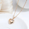Love Heart Pendant And Necklace For Women Rose Gold Color With Zircon Modern Party Wedding Jewelry Gifts - Image 3