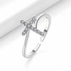 Rotatable Crown Rhinestone Cross Choker Necklace Earrings Rings for Women Minimalist Cross Chain Christian Jewelry Prayer Gift - Image 10