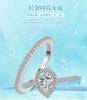 Teardrop Cubic Zirconia Ring Set in Clear or Pink with US Sizes 5 to 9 - Image 9