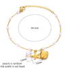 20+5cm Anklets for Women Stainless Steel Shell Starfish Imitation Pearl Leg Bracelets Gold Color Beach Summer Bodychain Jewelry - Image 5