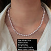 Pearl Bead Necklace in 6 mm 8 mm or 10 mm Sizes - Image 7