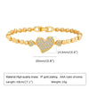 Pave Cubic Zirconia Chain Bracelet for Women, Simple Gold Plated Dainty Jewelry Gift - Image 8