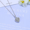Silver Necklace Pendant Heart for Women Shining Wedding Jewelry Engagement Party Gifts - Image 6
