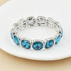 crystal bracelet For Women colorful Geometric rhinestone square elastic thread red white pink bracelet boho style - Image 43