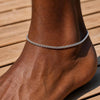 Stainless Steel Anklet for Men,Casual Silver Gold Color Ankles Chain Bracelet Figaro Chain Cuban Chain Anklet - Image 9