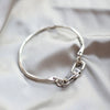 Silver Bracelet Bangle Vintage Open Lock Geometric Punk For Woman Girl Jewelry Gift - Image 4