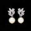 Imitation Pearl Dangle Earring for Women Silver Color Bling Cubic Zirconia Elegant Lady Jewelry - Image 18