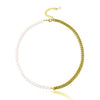 Freshwater Pearls/Plastic Pearl Stainless Steel Chain Plicing Necklace Hip Hop Charms Jewelry Adjustable - Image 7