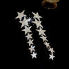 Inlaid Rhinestone Star Tassel Earrings for Women Light Temperament Drop Earring Dazzle Jewelry - Image 3