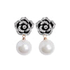 Skeds Korean Style 5 Numbers Pearl Crystal Flower Earrings For Women Camellia Elegant Lady Party Jewelry Ear Rings - Image 10