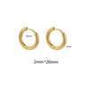 10pcs Stainless Steel Small Hoops Earring Piercing Ear Cartilage 8-20mm Women Men Stainles Steel Round Circle - Image 29