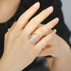 Hollow Open Ring for Men Women Stainless Steel Adjustable Rings Jewelry Friend Lover Gift - Image 5