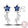 Silver Hoop Earrings Star Moon Stud Drop Earrings For Woman Party Wedding Accessories Jewelry Gift - Image 27