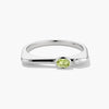 Minimalist Silver Birthstone Ring Gold Color Simple Style For Women Festival Party Gift - Image 5