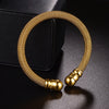 Gold Color Star Heart Open Bangle Stainless Steel Blank Bar Twisted Cable Wire Bracelets for Women Jewelry Gifts - Image 6