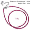 Faceted 2mm Beads Necklace Mini Stone Amethysts Quartzs Agat Choker Minimalist Party for Men Women Jewelry Gift - Image 8
