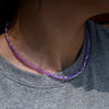 4MM Shiny Crystal Stainless Steel Necklace for Women Colorful Glass Beads Jewelry Accessories - Image 5