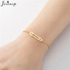 Simple Double Heart Stainless Steel Bracelet Women Men Scissors Pins Mountain Charm Bracelets Handmade Jewelry - Image 9