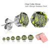 6Pair/Box Stud Earrings Cubic Zirconia 316L Stainless Steel Women Wedding Party Jewelry Accessories 3-8mm - Image 13