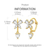 Butterfly Hoop Earrings with Colorful Cubic Zirconia - Image 59