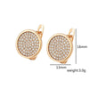 Gold Plated Zircon Hoop Earrings for Women Jewelry XP - Image 36