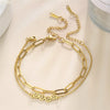 Bear Cat Dog Paw Anklet Women Stainless Steel Double Layer Beads Chain Ankle Bracelet Animal Footprints Summer Accessory - Image 6