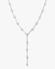 Geometric CZ Station Link Chain Choker Sexy Long Lariat Women Necklace Iced Out Zirconia Jewelry - Image 9