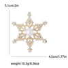 Rhinestone Snowflake Brooch Pin for Christmas and Holiday Outfits - Image 28