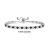 Adjustable Multicolor Tennis Bracelet with Colorful Stone Accents - Image 18