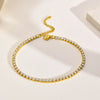 Stainless Steel White Zircon Women's Chain Anklets Minimalist Beach Holiday Dainty Anklet Jewelry Gift To Girls - Image 15