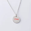 10Pcs 20mm 25mm Stainless Steel Mirror Polish Necklace Pvd Plating Round Disc Pendant Neckalce For Women's Jewelry - Image 12