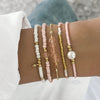 Handmade Black Glass Stone Bracelet Set For Women Bohemian Multilayer Stacked Rice Beaded Link Chain Bangle Jewelry - Image 10