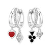 Silver Cute Bee Daisy Earrings Design Dainty Ear Loops for Women Party Birthday Gifts Jewelry - Image 13