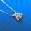 Teardrop Pendant Necklace with Clear Stone Accents - Image 5