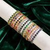 Colorful Zircon Lucky Four-Leaf Flower Bracelet for Women Flower CZ Stone Gold Plated Tennis Bracelet Fragrance Jewelry - Image 3