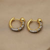 Design Crystal Geometric Stud Earrings for Women Jewelry Zirconia Beads Delicate Earrings - Image 5