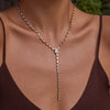 Stainless Steel Y-Shaped Pendant Necklace with Stone Details - Image 23