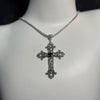 Y2K Punk Crystal Big Cross Pendant Necklaces for Women Men Gothic Irregular Cross Clavicle Chain Necklaces Aesthetic Jewelry - Image 9