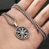 Vintage Stainless Steel Vikings Compass Pendant Necklaces For Men Women Nordic Odin Amulet Jewelry Gifts - Image 6