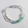 Charm Two Tone Metal Tube Beads Bracelet Multilayer Silver Color Snake Chain Bangles Bracelets Men Female Jewelry Gifts - Image 14