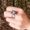 Cute Cat and Mouse Shape Open Ring for Women Antique Silver Color Modern Girls Finger Accessories Hip Hop Party Jewelry - Image 11